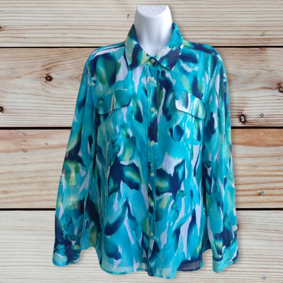 Jones New York Tops - Jones New York Collection Blouse Sz 16